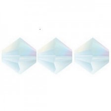 Preciosa MC Bicone 4mm beads Crystal matte ab 00030/20019